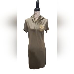 Preowned Hooded Calvin Klein Dress in Size Medium in Great Condition.